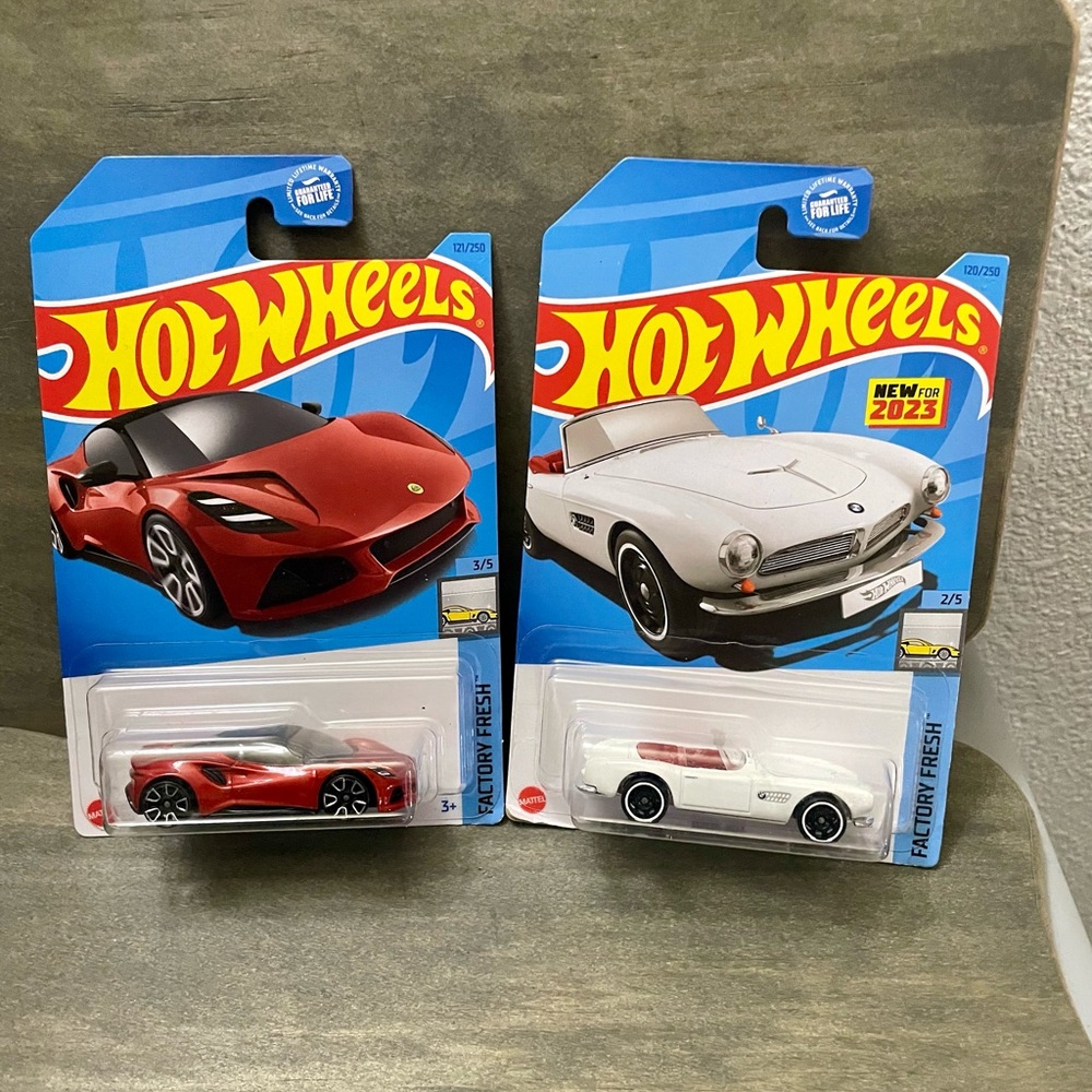 Factory Fresh Red and White Toy Cars